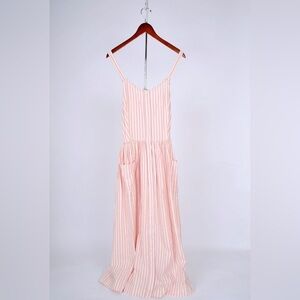 The Great. The Carriage Cotton Dress in Saffron Stripe Size 3/ US L